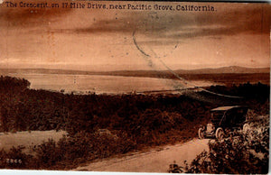 Postcard 1918 17 Mile Drive Santa Cruz To Stockton CA $$ 395651