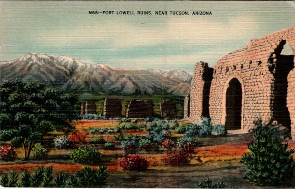 Postcard RPO 1942 Fort Lowell Tucson AZ to Salmon ID $$ 395689