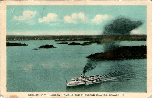 Postcard 1935 Thousand Islands Canada to Salmon ID $$ 395696