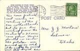 Postcard 1940 Rose Garden Tyler TX to Salmon ID $$ 395698