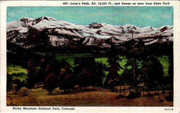 Postcard 1946 Estes Park CO to Salmon ID $$ 395705