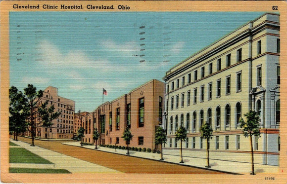 Postcard 1944 Cleveland Clinic Cleveland OH to Salmon ID $$ 395706