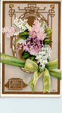 Postcard VINTAGE Floral Greeting to Turtle Lake WI $$ 395757
