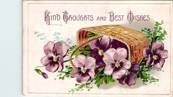 Postcard 1911 Floral Greeting Scottdale to Ruffsdale PA $$ 395758