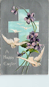 Postcard 1913 Easter Greetings Cumberland to Turtle Lake WI $$ 395769
