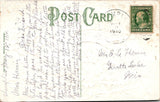 Postcard 1910 Floral Best Wishes to Turtle Lake WI $$ 395772