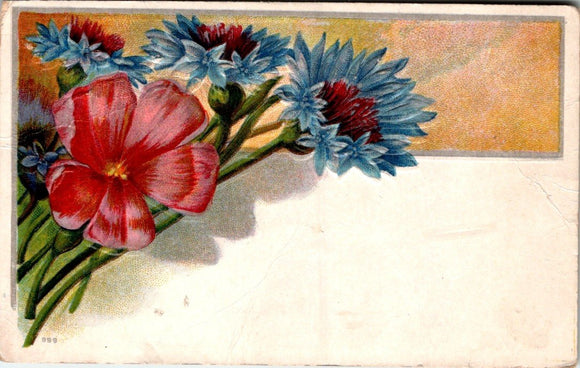 Postcard 1911 Floral Greeting to/from Ruffsdale PA $$ 395775