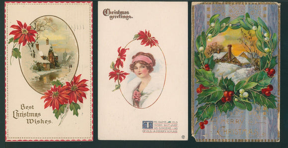 Postcards ASSORTMENT of ANTIQUE Christmas Cards $$ 395799