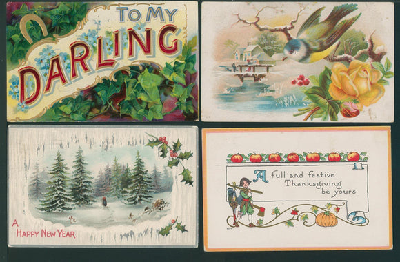 Postcards ASSORTMENT of ANTIQUE Greeting Cards $$ 395815