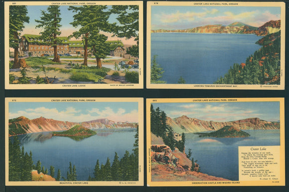Postcards ASSORTMENT State of Oregon Crater Lake Scenes $$ 395820