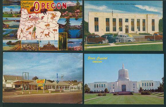 Postcards ASSORTMENT State of Oregon Buildings and Map $$ 395823
