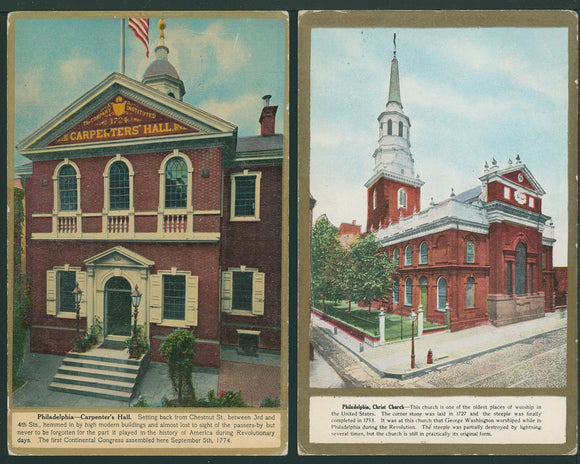 Postcards TWO Philadelphia Scenes $$ 395862
