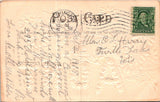 Postcard 1908 Greetings Washington PA to Turtle Lake WI $$ 395870