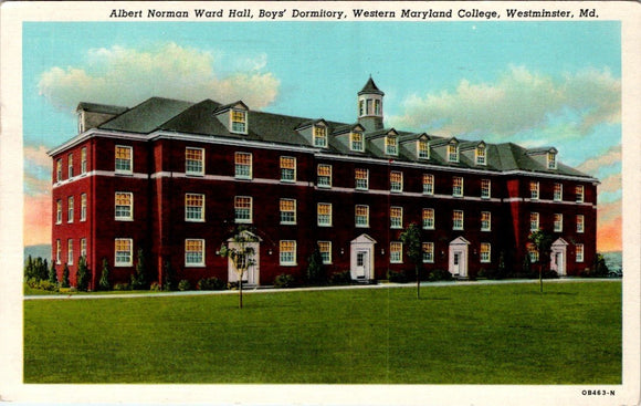 Postcard 1953 Western Maryland College to Salmon ID $$ 395876