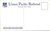 Postcard View from Union Pacific RR of Multnomah Falls $$ 395890