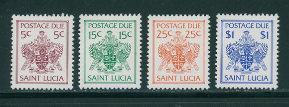 St. Lucia Scott #J13-J16 MNH 1981 Postage Dues $$ 395989