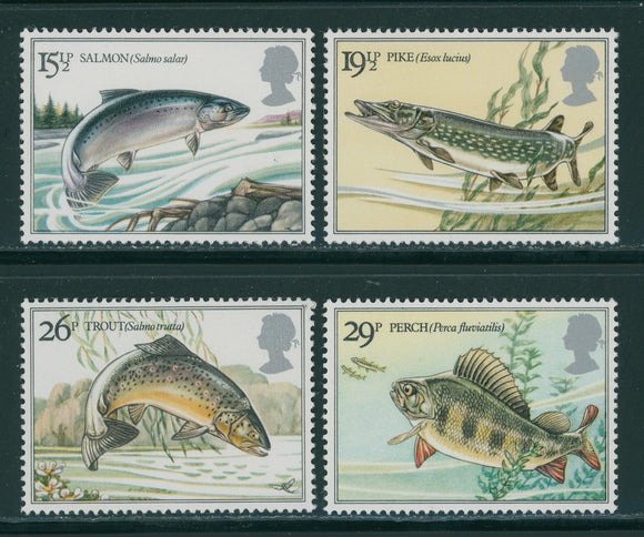 Great Britain Scott #1011-1014 MNH River Fish FAUNA $$ 396018