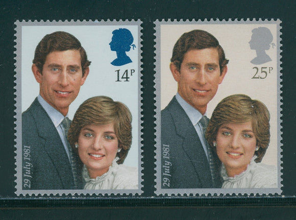 Great Britain Scott #950-951 MNH Prince Charles Lady Diana Wedding $$ 396052