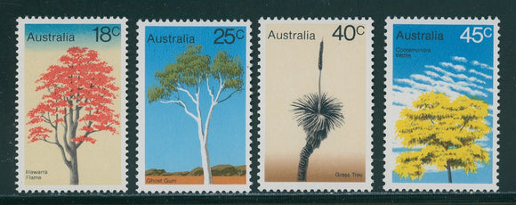 Australia Scott #677-680 MNH Australian Trees CV$2+ 396069