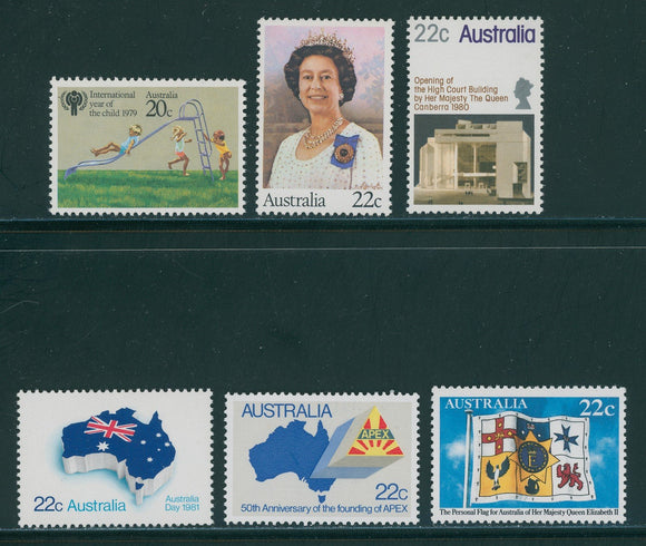 Australia Scott #712//779 MNH 1979-'81 Issues CV$2+ 396074