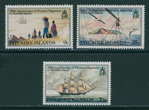 Pitcairn Islands Scott #203-205 MNH Citizens Departing for Norfolk $$ 396096