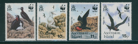 Ascension Scott #483-486 MH Birds WWF FAUNA CV$14+ 396154