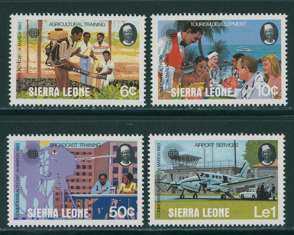 Sierra Leone Scott #581-584 MNH Commonwealth Day CV$2+ 396235