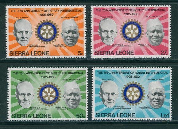 Sierra Leone Scott #477-480 MNH Rotary Int'l 75th ANN CV$2+ 396241