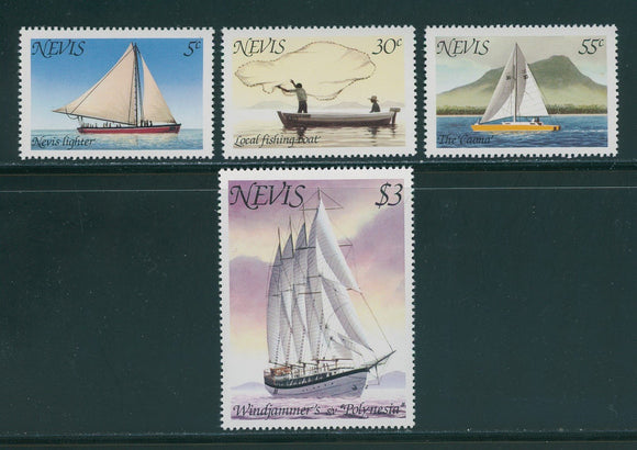 Nevis Scott #114-117 MNH Ships and Boats $$ 396295