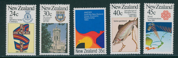 New Zealand Scott #771-775 MNH Events and Anniversaries CV$2+ 396328