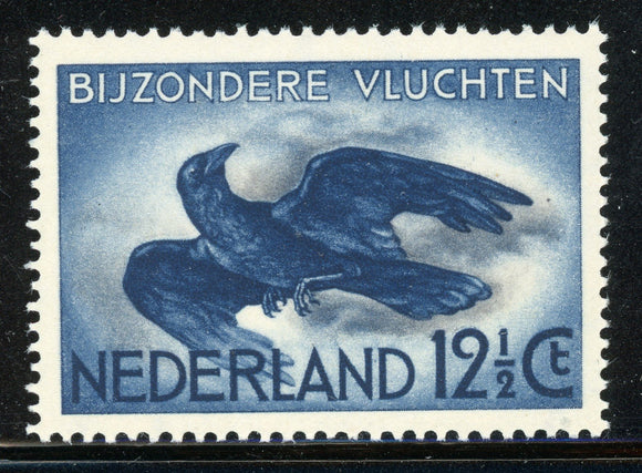 NETHERLANDS MNH Air Post: Scott #C11 12½c Crow in Flight $$