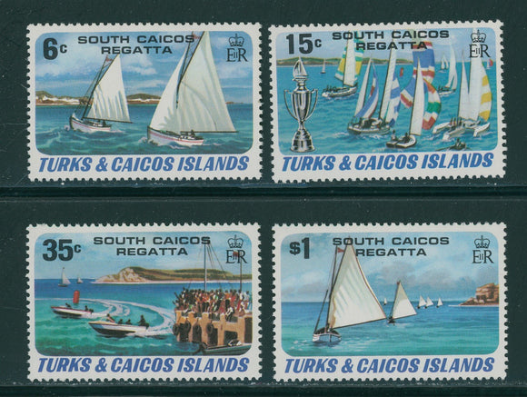 Turks & Caicos Scott #463-466 MNH South Caicos Regatta $$ 406618