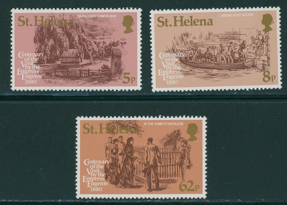 St. Helena Scott #335-337 MNH Visit of Empress Eugenie $$ 406629