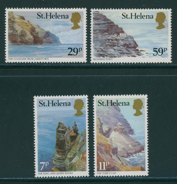 St. Helena Scott #382-385 MNH Coastline Views $$ 406632