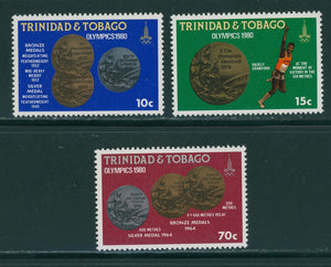 Trinidad & Tobago Scott #329-331 MNH OLYMPICS 1980 Moscow $$ 406660
