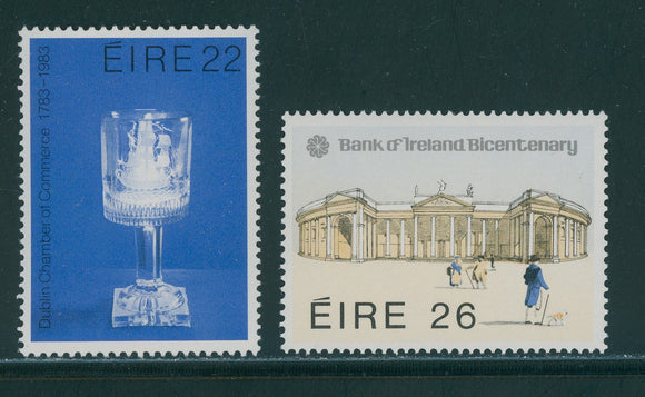 Ireland Scott #557-558 MNH Bank of Ireland Bicentenary $$ 406687