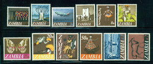 Zambia Scott #39-50 MNH Local Designs CV$15+