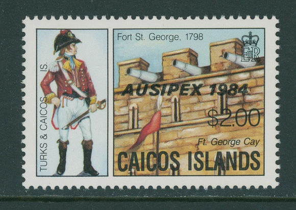 Caicos Islands Scott #49 MNH AUSIPEX 1984 CV$3+ 406802