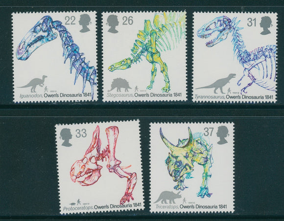 Great Britain Scott #1387-1391 MNH Dinosaurs CV$3+ 406825