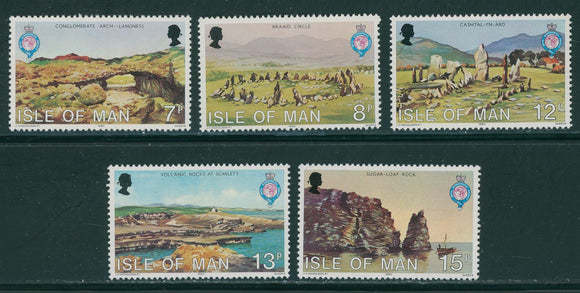 Isle of Man Scott #163-167 MNH Royal Geographical Society $$ 406901