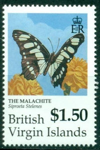 Virgin Islands Scott #718 MNH Butterflies Insects FAUNA CV$8+