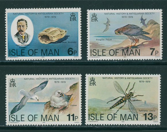 Isle of Man Scott #142-145 MNH Natural History Society $$ 408441