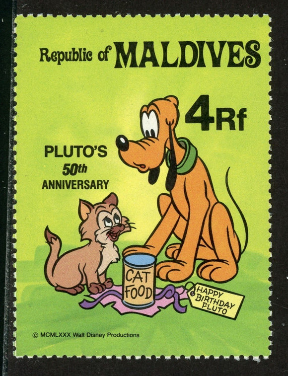 Maldive Islands Scott #950 MNH Pluto's 50th ANN Disney CV$2+ 408487