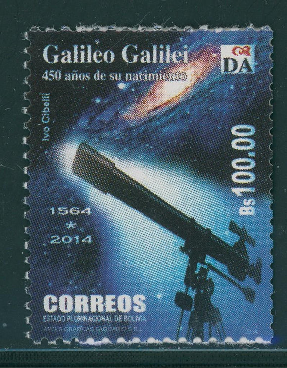 Bolivia Scott #1603 MNH Galileo Galilei CV$35+ 408527