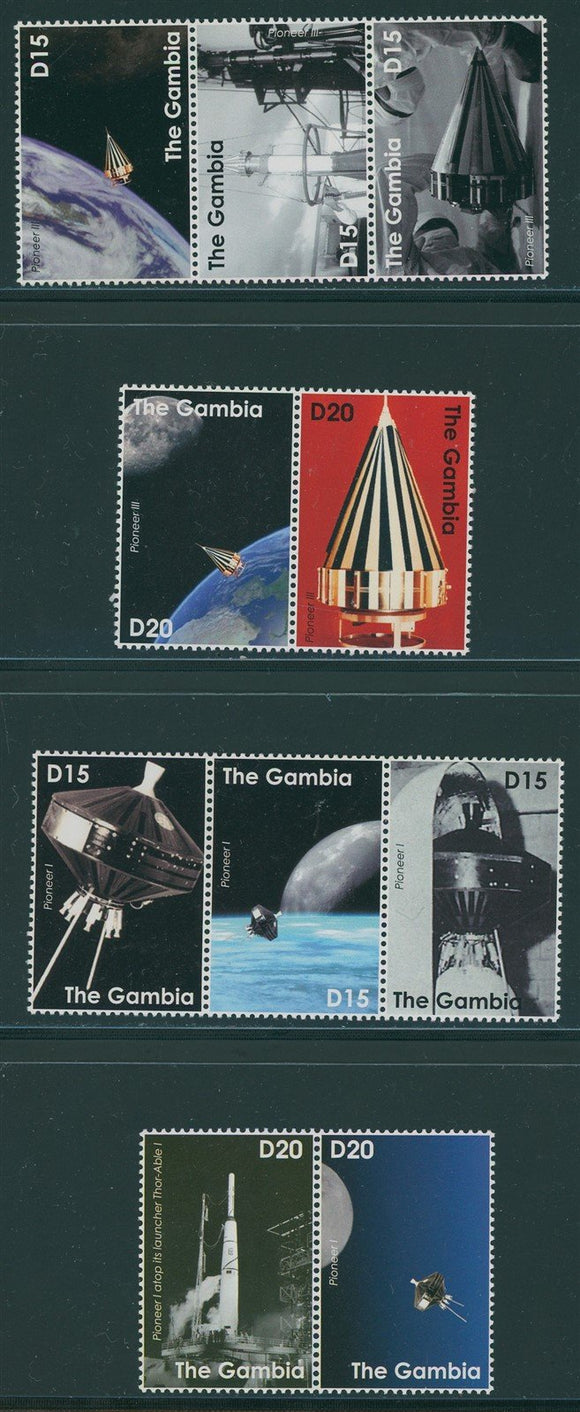 Gambia Scott #3148-3151 MNH Pioneer Satellites CV$23+ 408551