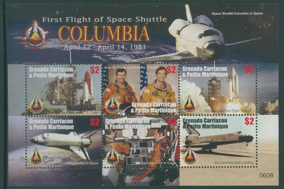 Grenada Grenadines Scott #2631 MNH SHEET Space Shuttle Columbia ANN $$ 408675