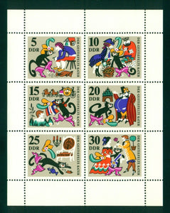 Germany DDR Scott #1068a MNH SHEET of 6 Fairy Tales CV$4+ 408703 ISH