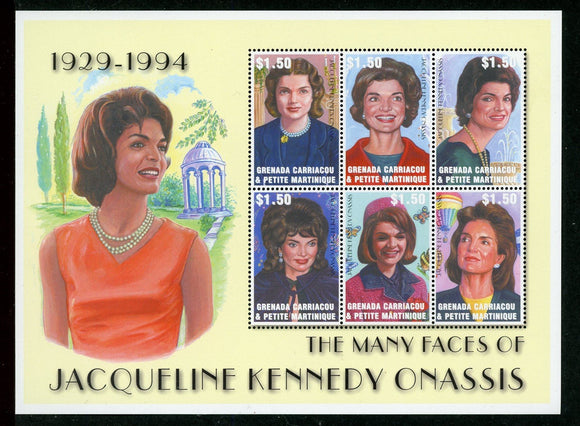 Grenada Grenadines Scott #2374 MNH SHEET of 6 Jacqueline Kennedy JFK 408709 ISH