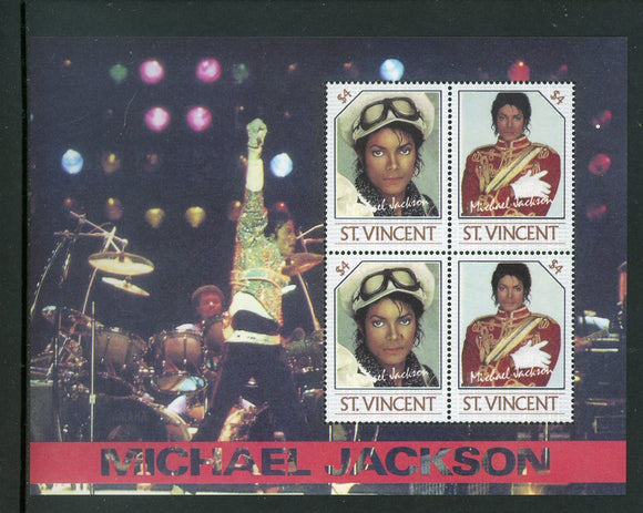 St. Vincent Scott #3667 MNH SHEET Michael Jackson Entertainer CV$7+ 409867 ISH