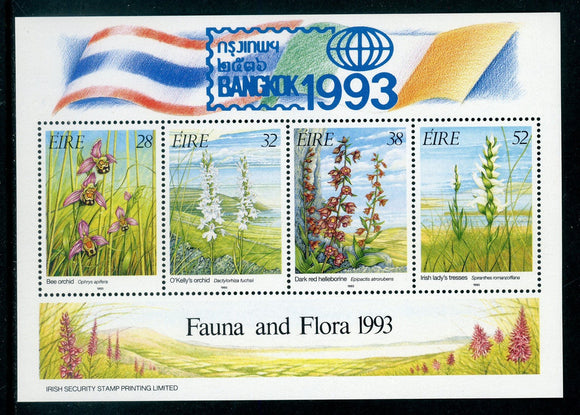 Ireland Scott #894b MNH S/S Bangkok '93 Stamp EXPO Flowers CV$12+ 409896 ISH